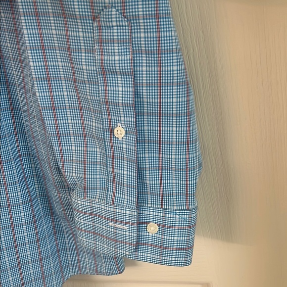 Brooks Brothers Regent Blue Button Down Shirt w/Red Accent - Picture 5 of 8